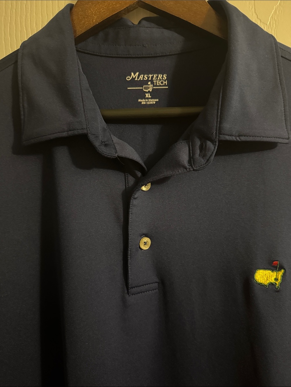 Masters Tech Men's Polo Shirt in Dark Navy - Classic Golf Style